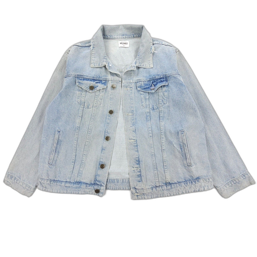 SHOW ME YOUR MUMU Bridal Dover Denim Jacket Western Beachy Boho 90s Y2k VSCO 1X